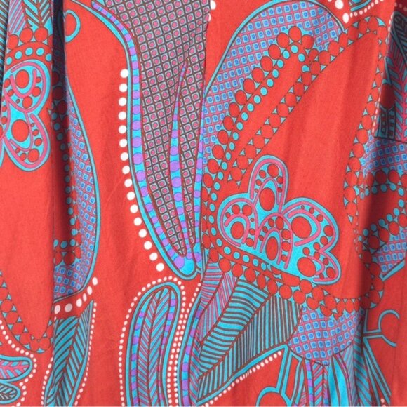 Tibi NEW YORK 100% SILK LooseTop Slightly Fitted Skirt Mini Dress Paisley Size 0 - Picture 8 of 11